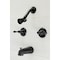 Kingston Brass KB240AL Two-Handle Tub and Shower Faucet, Matte Black KB240AL - alternate 2